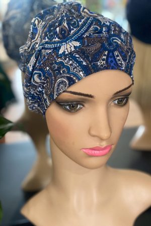 Blue Paisley Cap